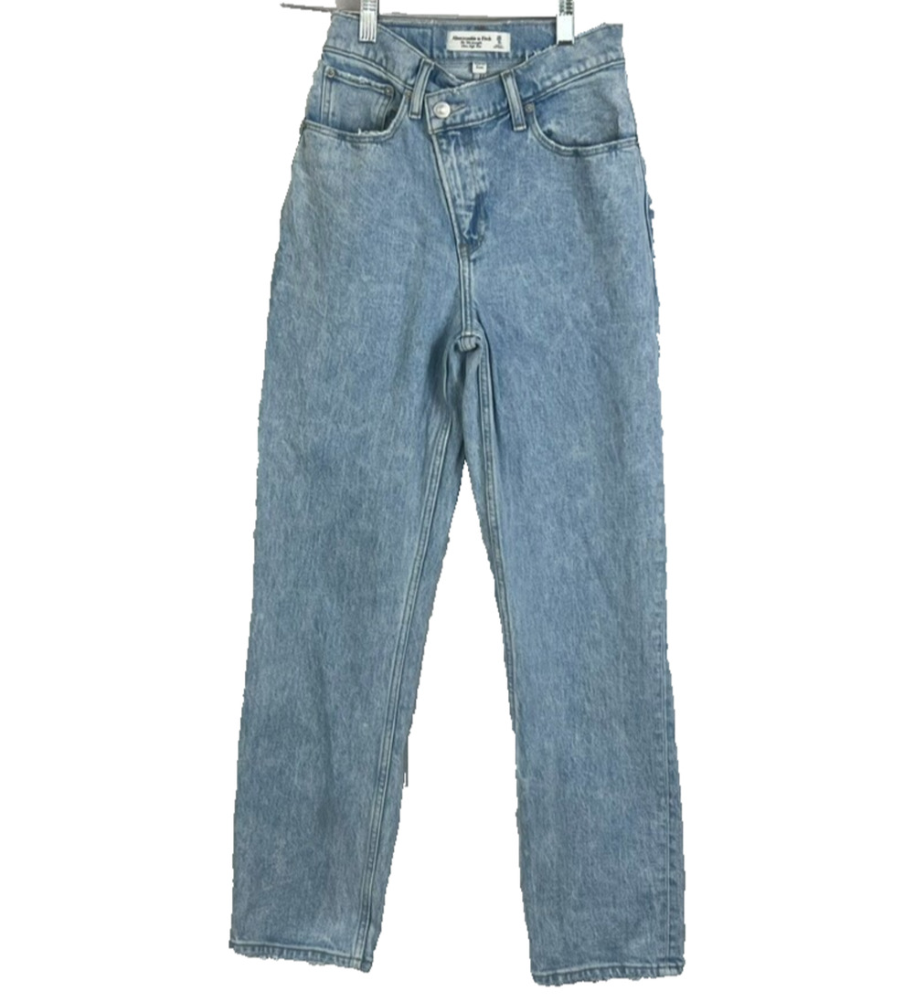 Abercrombie & Fitch 90s Straight Ultra High-Rise Curve Love Jean Size 0(25)